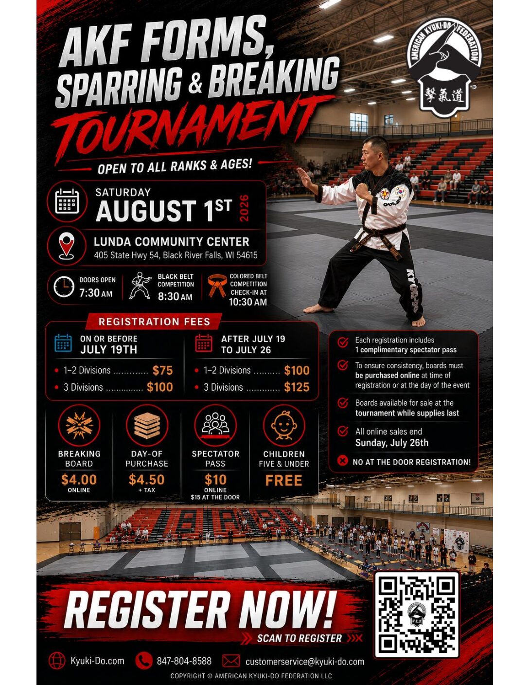Black River Falls Tournament of Champions, Saturday, August 1, 2026