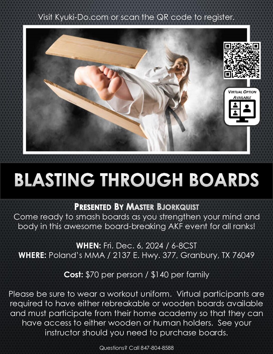 Breaking Seminar With Master Bjorkquist, December 6, 2024