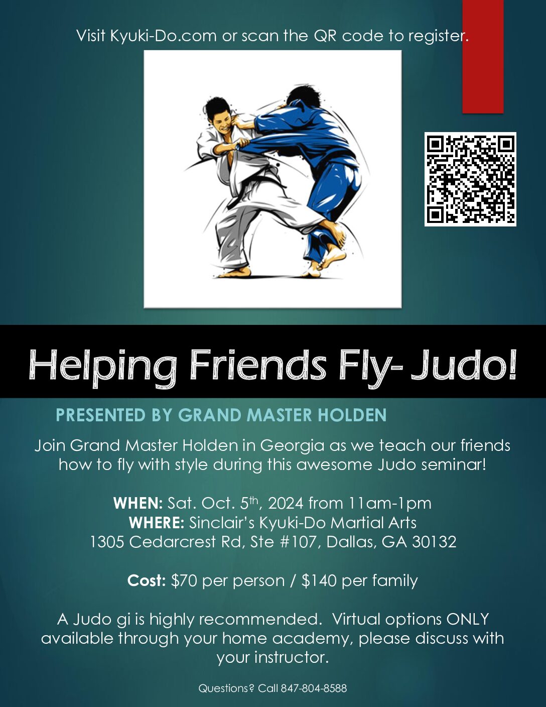 Judo Seminar With Grand Master Holden, October 5, 2024