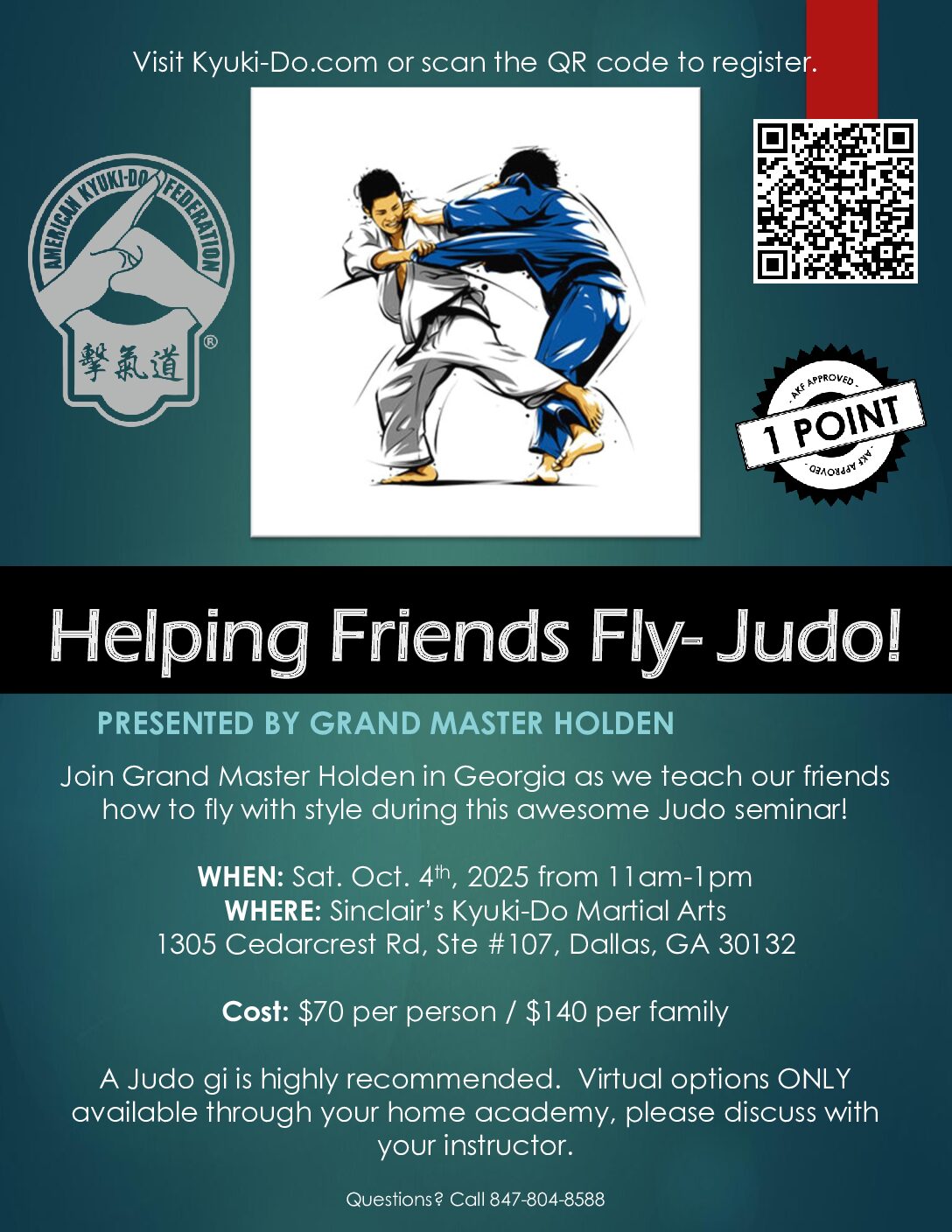 Video Access - Judo October 4, 2025 (with Grand Master Holden)
