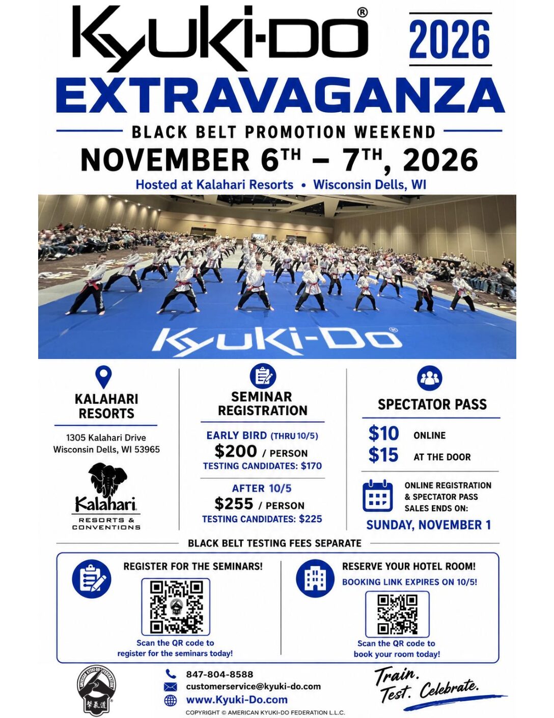 Kyuki-Do Black Belt Extravaganza, November 6-7, 2026