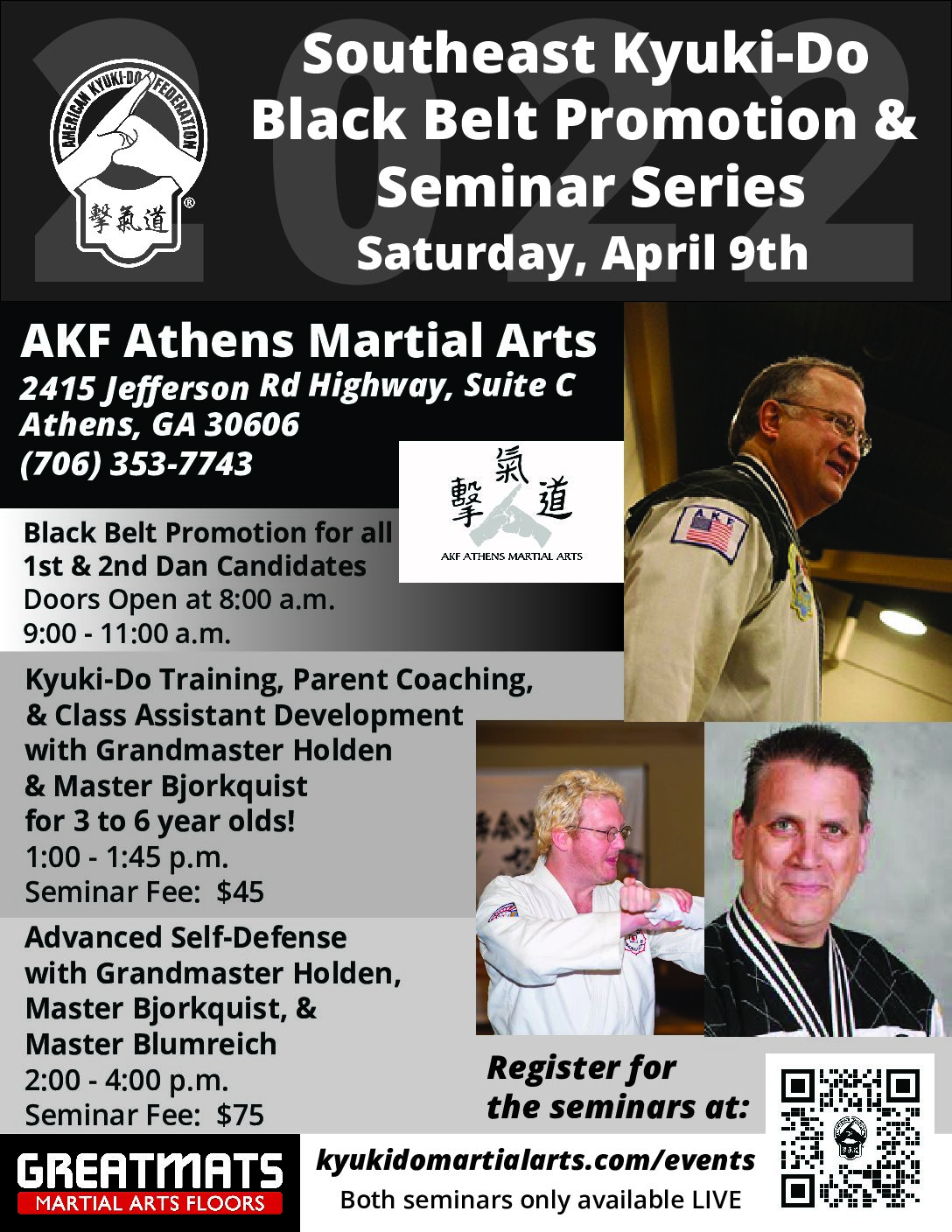 Video Access - Self Defense Seminar, April 2022 (With Grandmaster Holden)