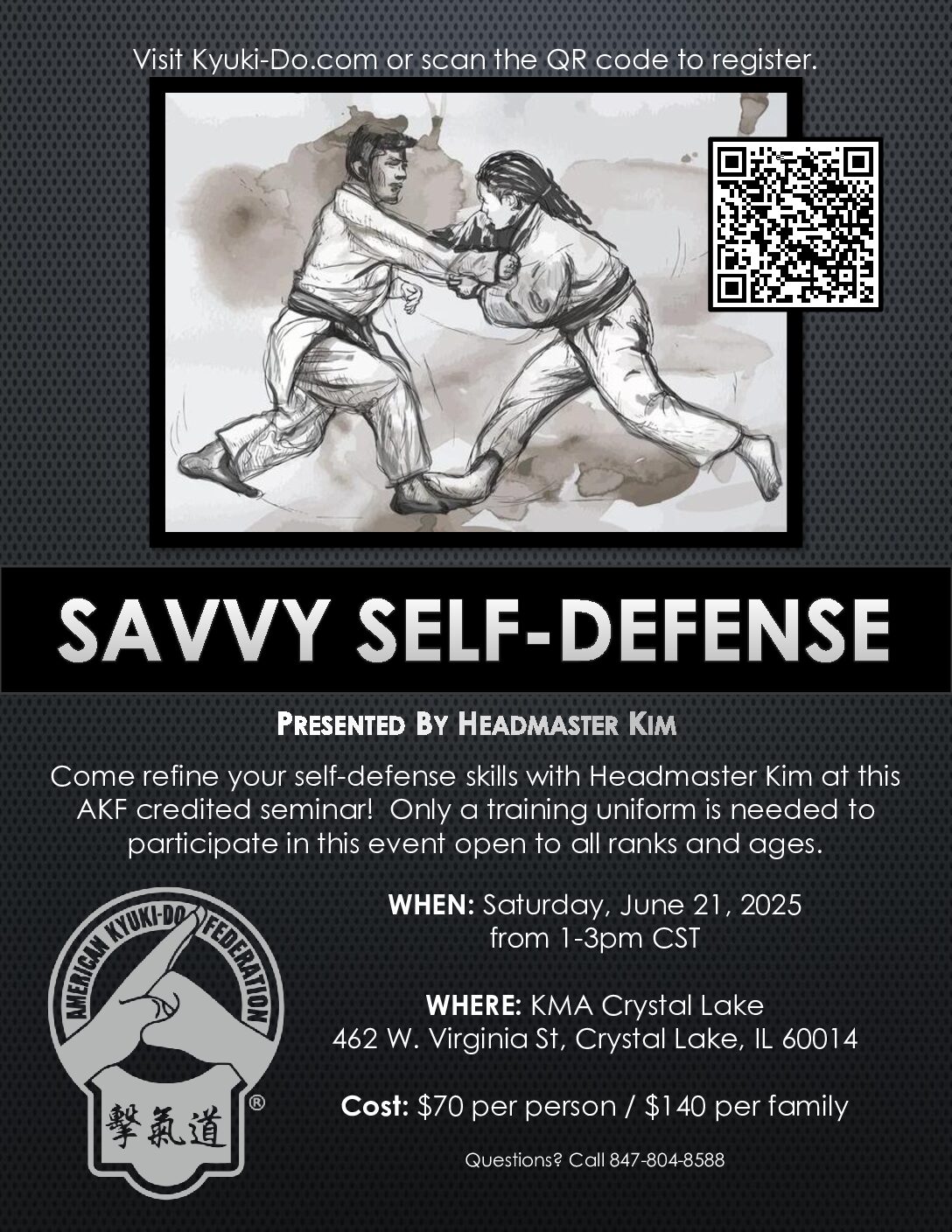 Self-Defense with Headmaster Kim, June 21, 2025